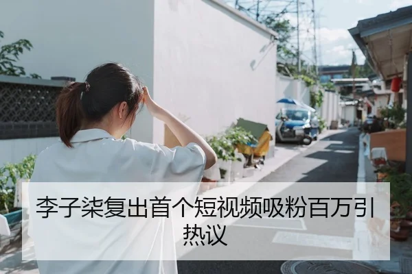 李子柒复出首个短视频吸粉百万引热议